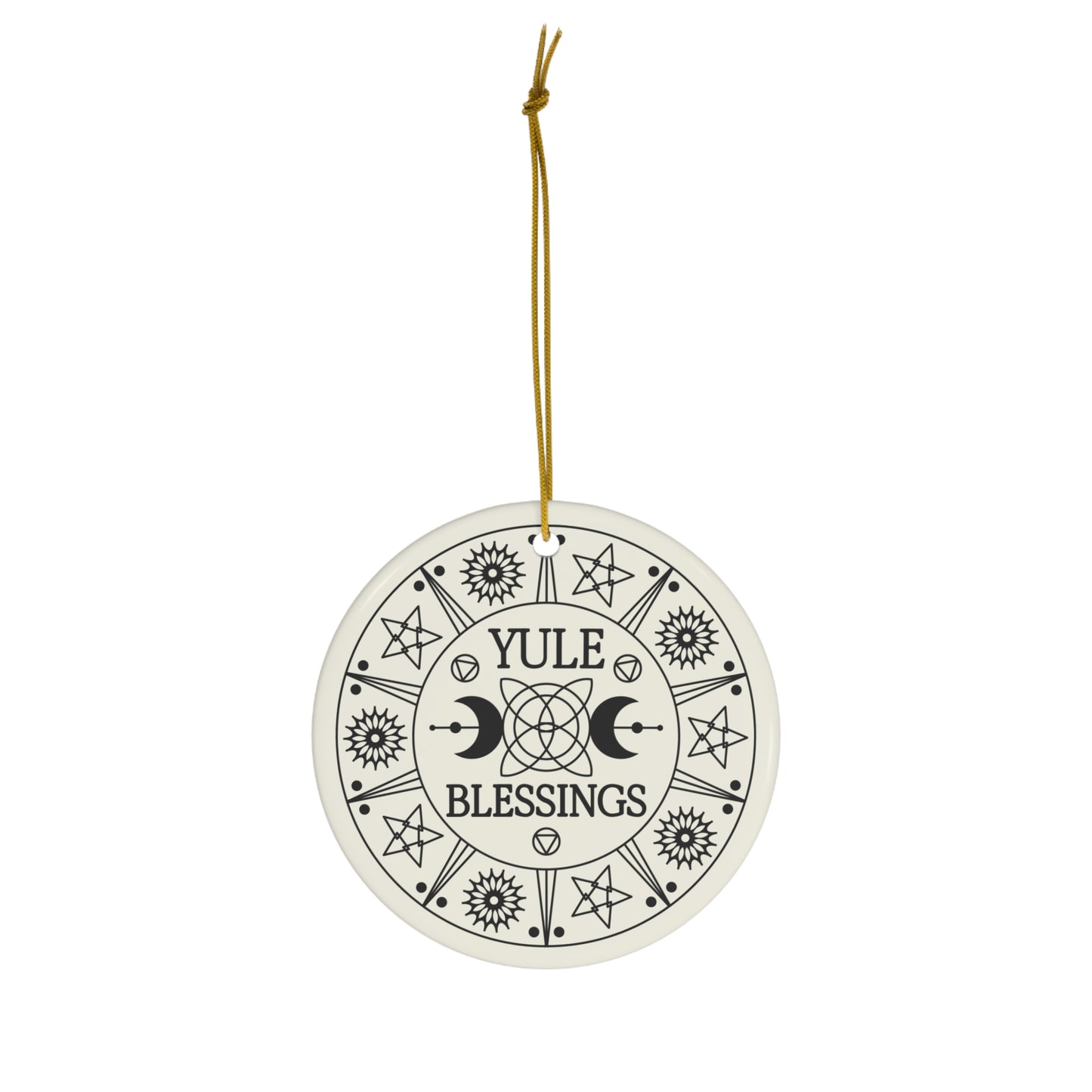 Copy of Copy of Yule Gifts Christmas Ornament Winter Solstice Pagan Yule Decor Celtic Art Pagan Mythology Forest Goddess Art Irish Fairy Xmas Tree Ornaments