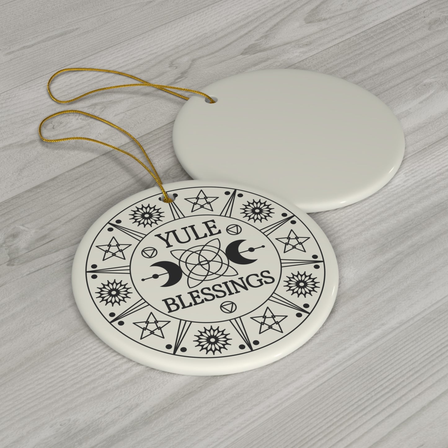 Copy of Copy of Yule Gifts Christmas Ornament Winter Solstice Pagan Yule Decor Celtic Art Pagan Mythology Forest Goddess Art Irish Fairy Xmas Tree Ornaments