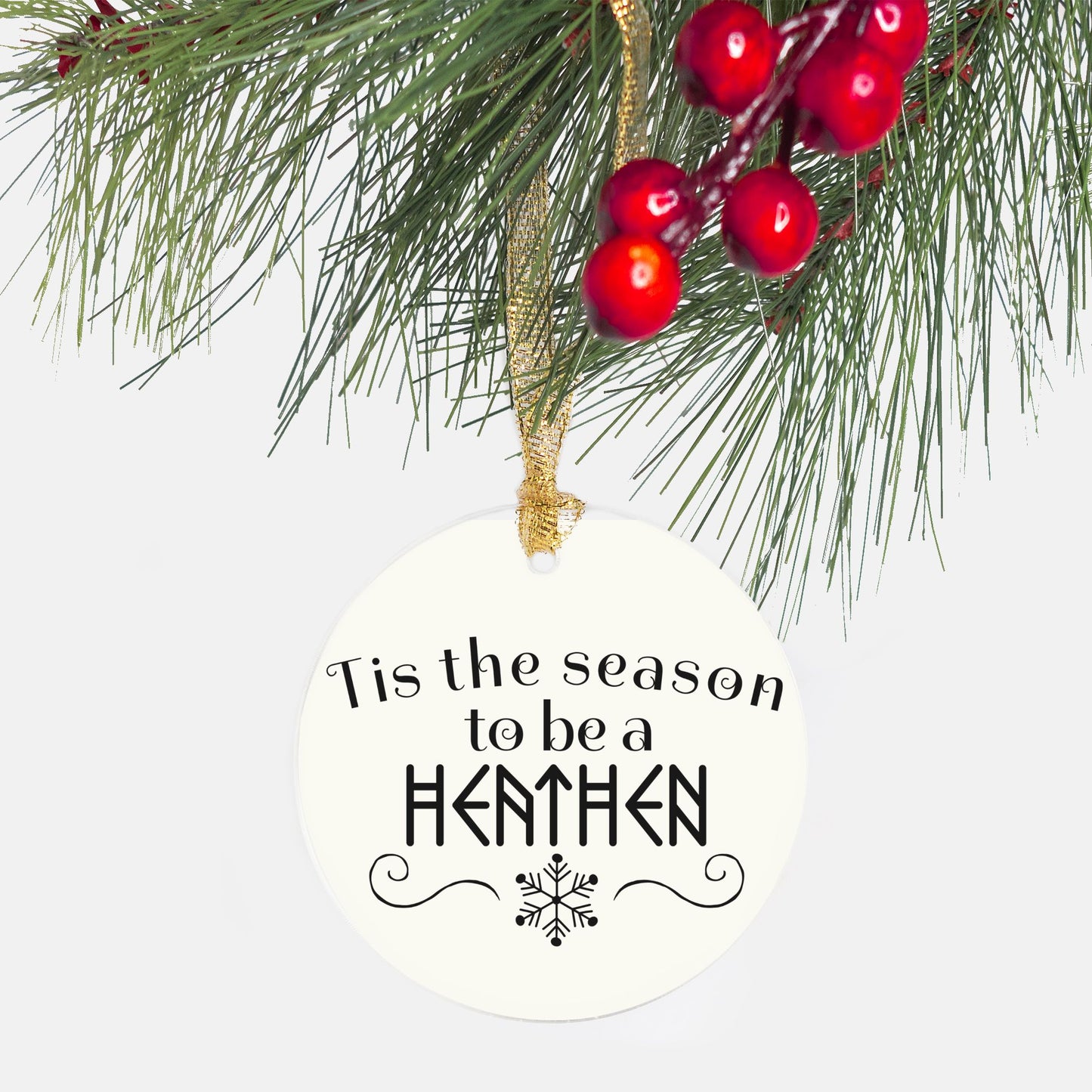Yule Gifts | Christmas Ornament | Heathen Season | Pagan Decor Christmas | Winter Solstice Decor | Blessed Yule | Pagan Christmas | Wiccan Christmas