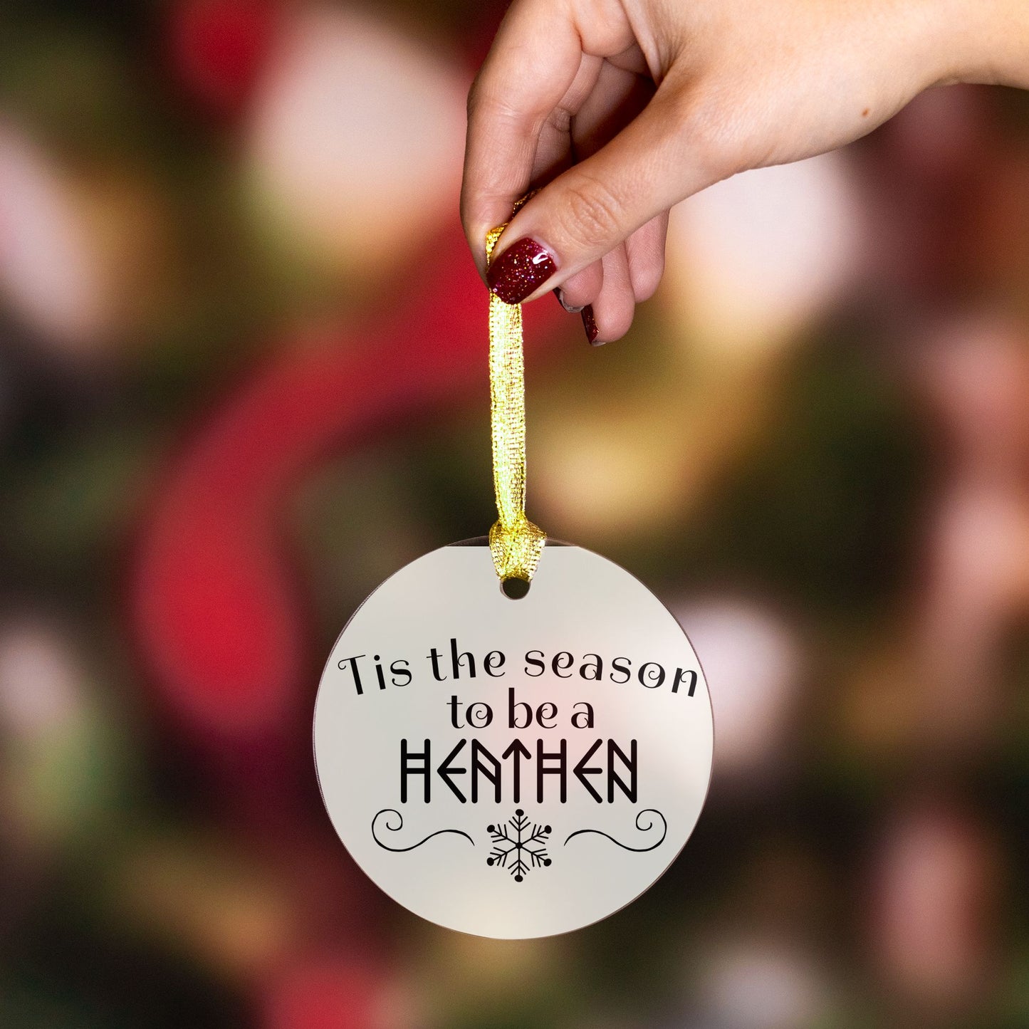 Yule Gifts | Christmas Ornament | Heathen Season | Pagan Decor Christmas | Winter Solstice Decor | Blessed Yule | Pagan Christmas | Wiccan Christmas