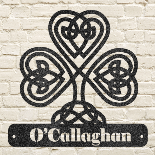 Custom Shamrock Metal Art Sign