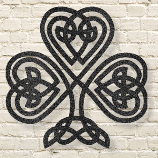 Celtic Shamrock Steel Wall Decor