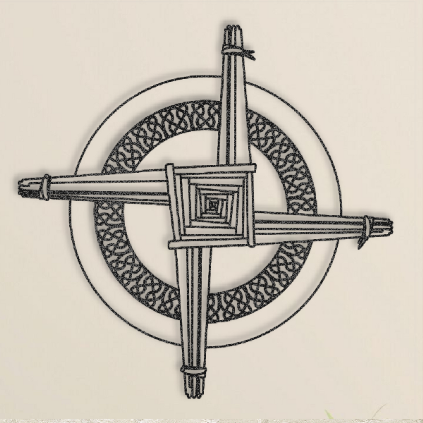 St Brigid's Cross Metal Sign clickcoastal