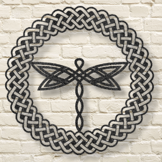 Celtic Steel Dragonfly Art