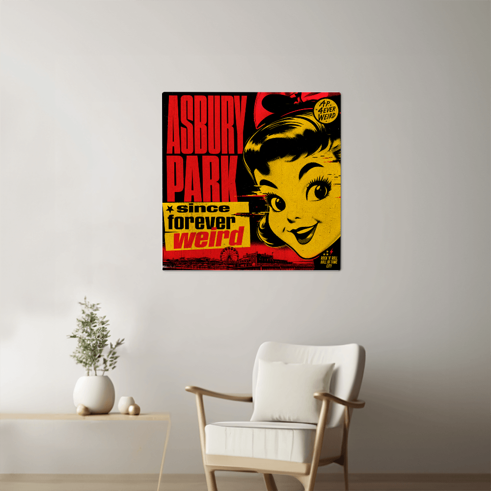 Asbury Park — Since Forever Weird | Premium High-Gloss Aluminum Metal Print