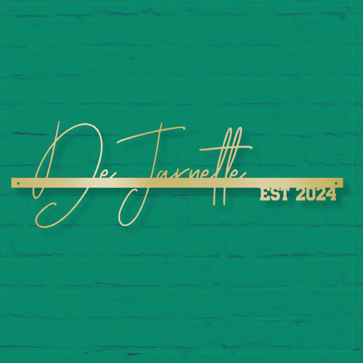 Custom Steel Wall Decor – Modern Script Sign | Personalized Metal Wall Art clickcoastal