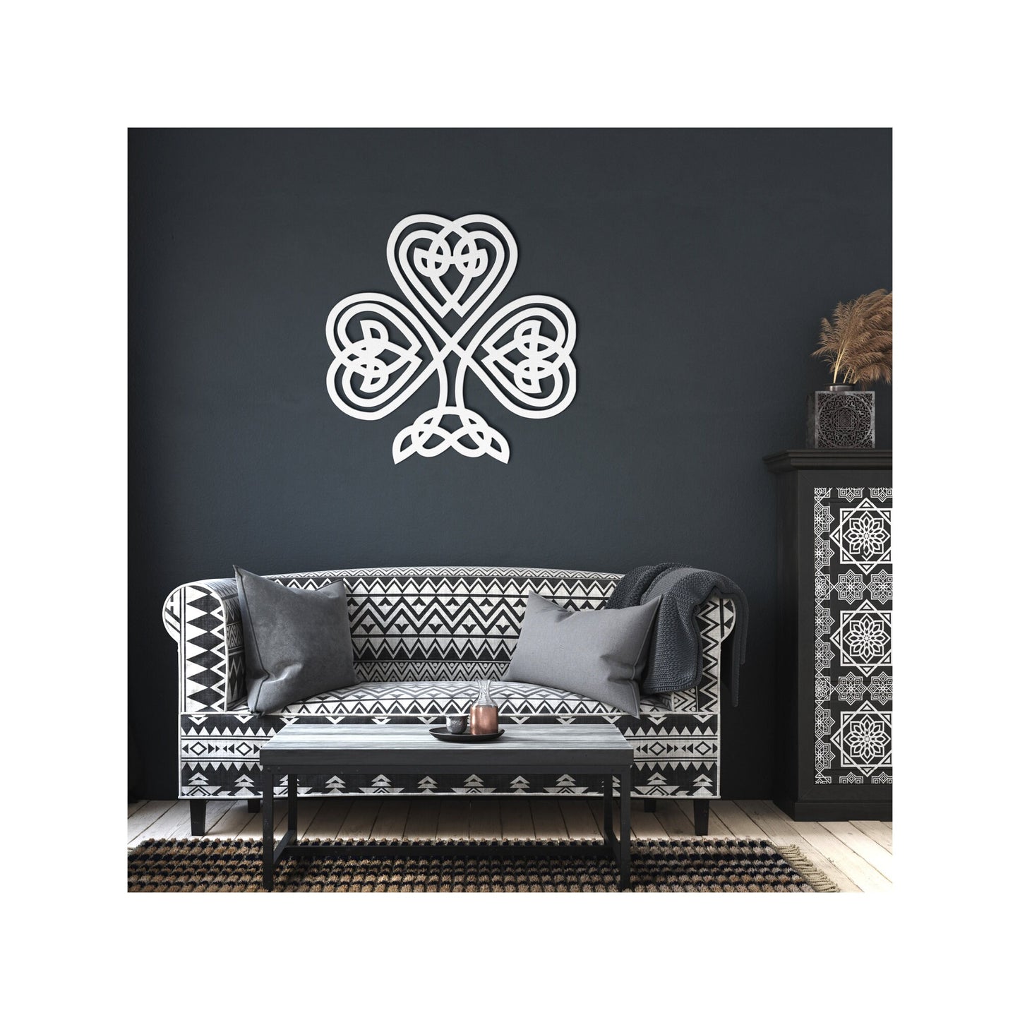 Lucky Irish Shamrock Sign, Irish Blessing Gift Metal Sign Decor, Housewarming Wedding Gift, Irish Pride Ireland Gift clickcoastal