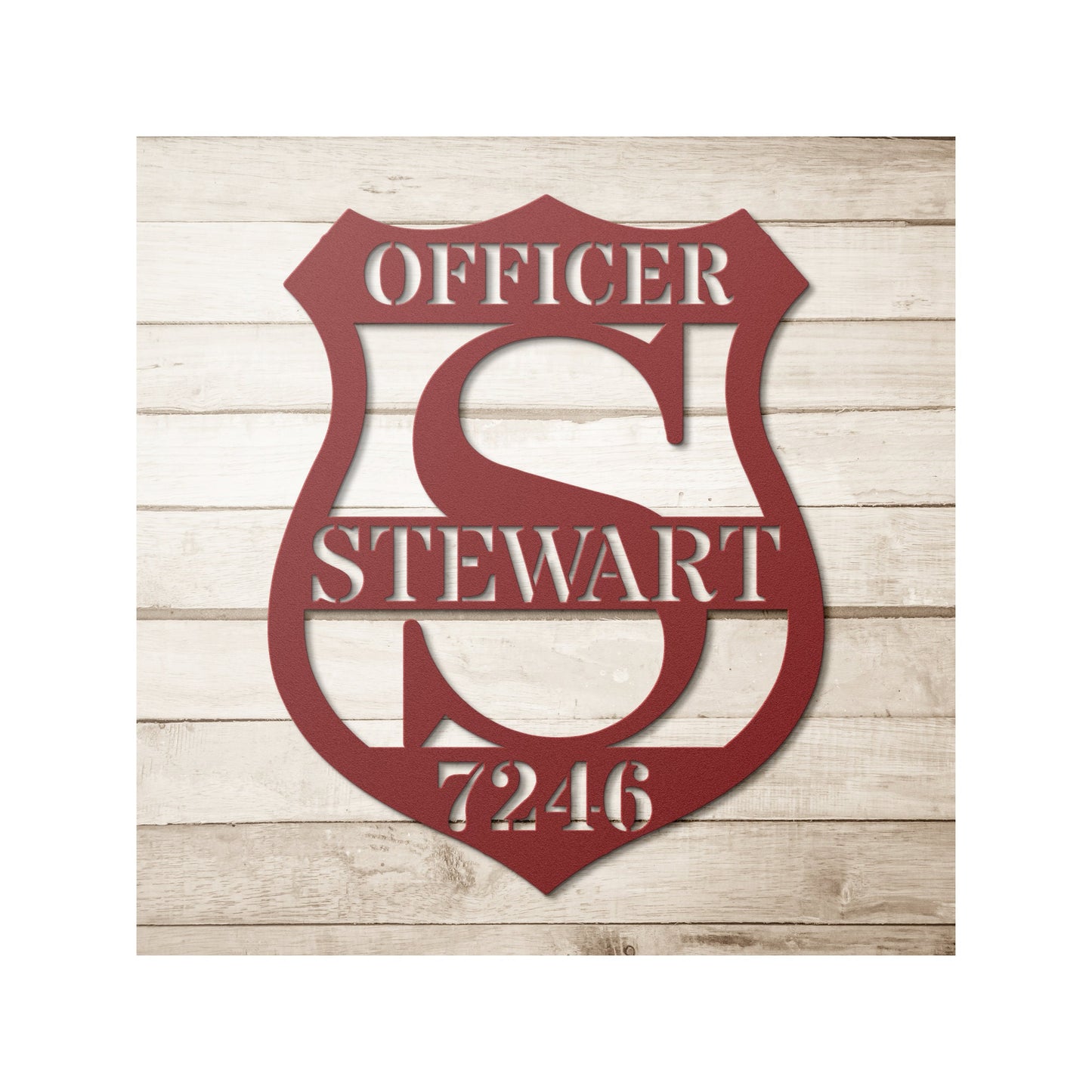 Custom Police Sign, Police Retirement Gift, Thin Blue Line Wall Art, Police Officer Gifts, Back the Blue Gift for Cop clickcoastal