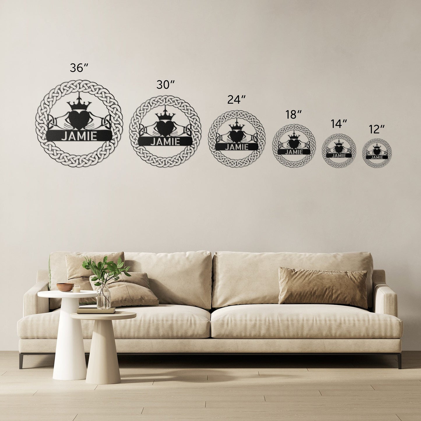 Custom Claddagh Metal Art clickcoastal