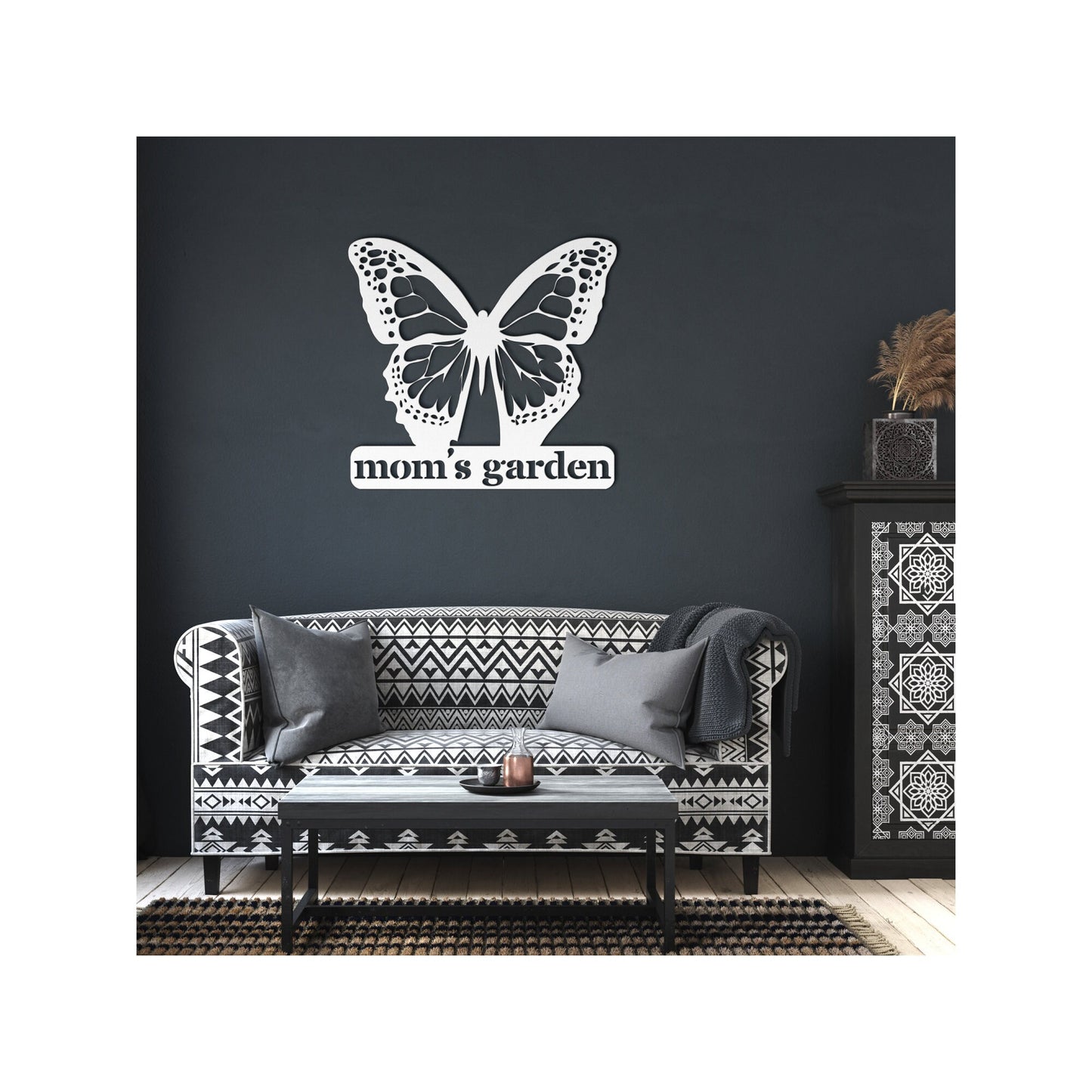 Personalized Gift for Gardener, Custom Butterfly Metal Wall Art, Garden Decor Sign, Unique Outdoor Decoration, Nature-Inspired Garden Art clickcoastal