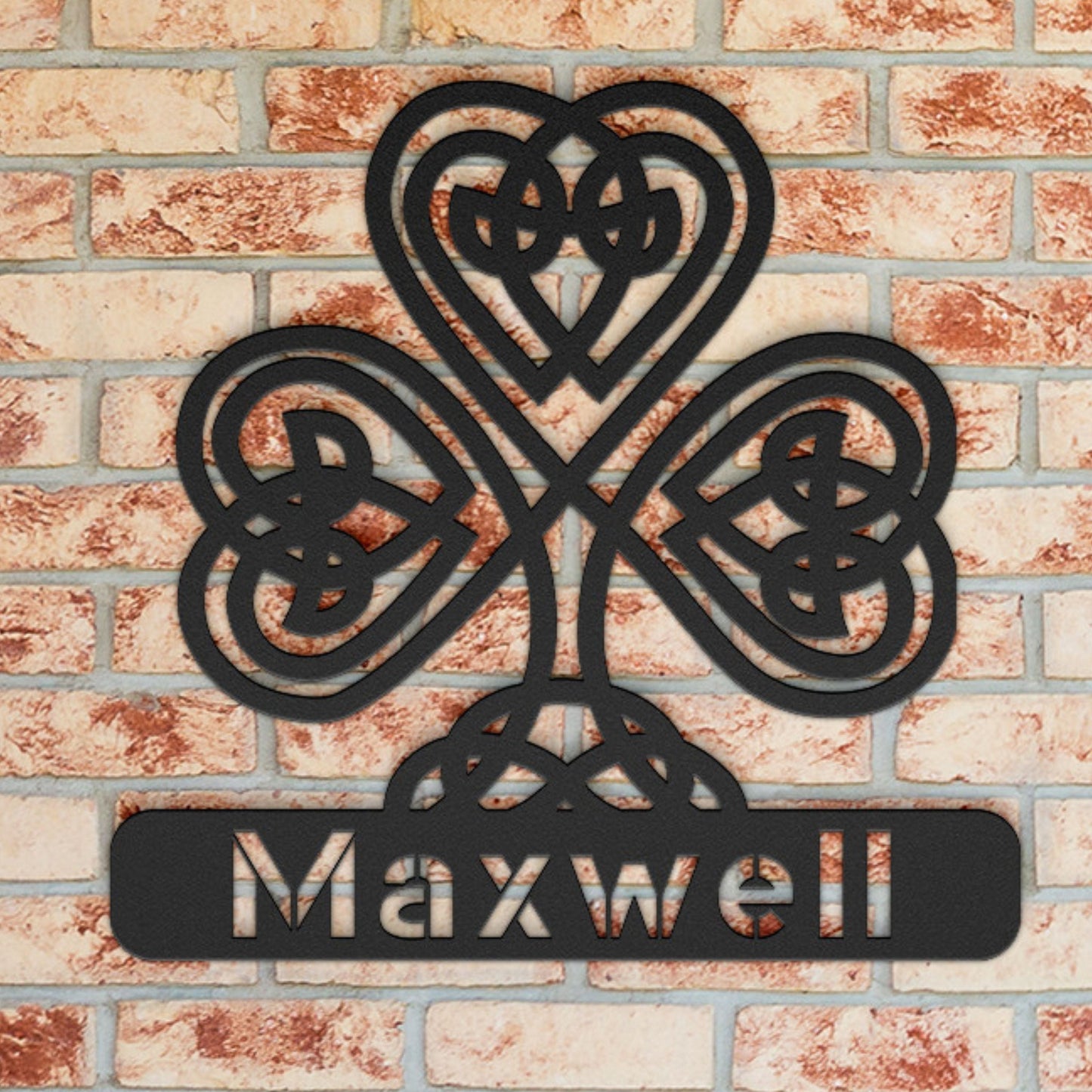 Custom Shamrock Metal Art Sign clickcoastal