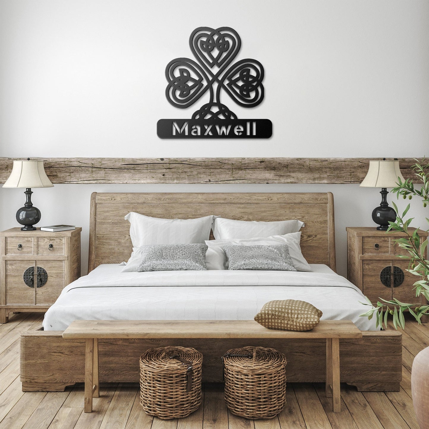 Custom Shamrock Metal Art Sign clickcoastal
