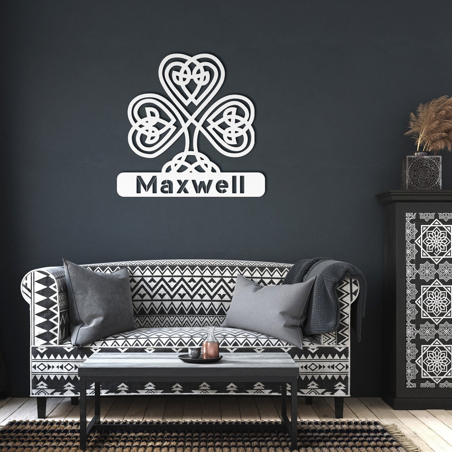 Custom Shamrock Metal Art Sign clickcoastal