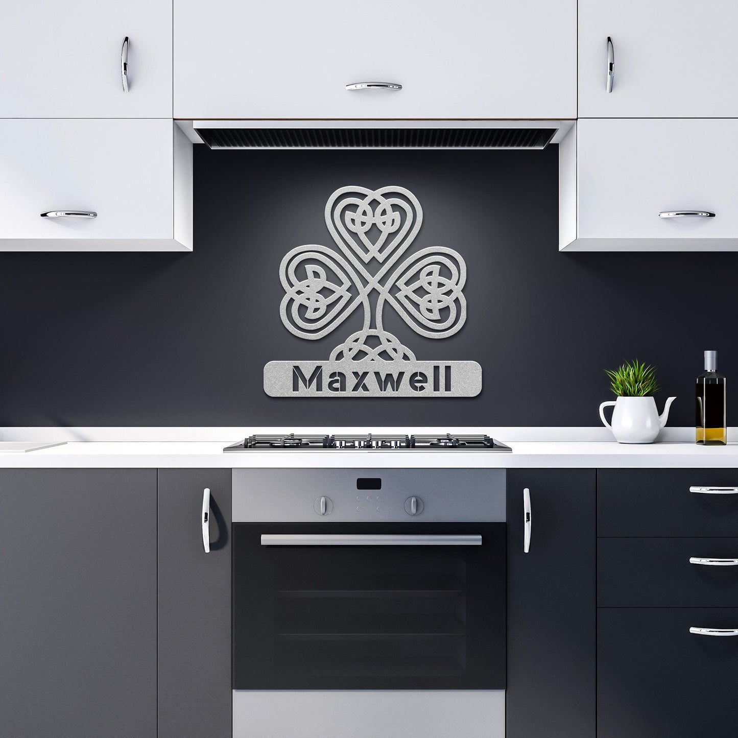 Custom Shamrock Metal Art Sign clickcoastal