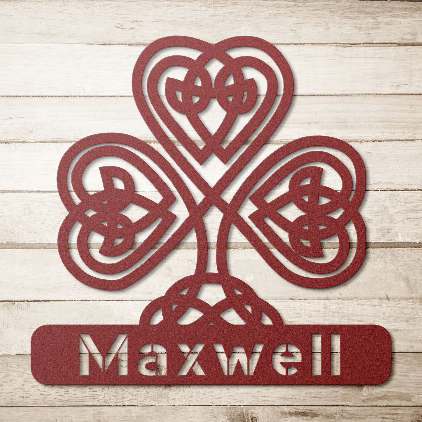 Custom Shamrock Metal Art Sign clickcoastal