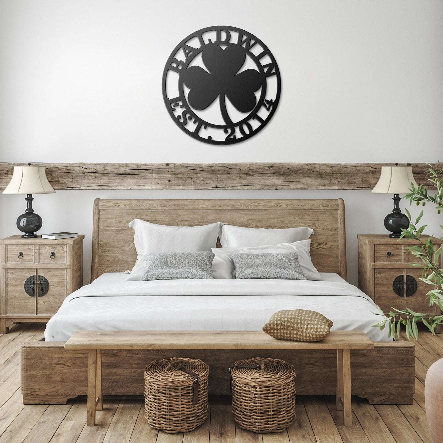 Personalized Shamrock Metal Art clickcoastal