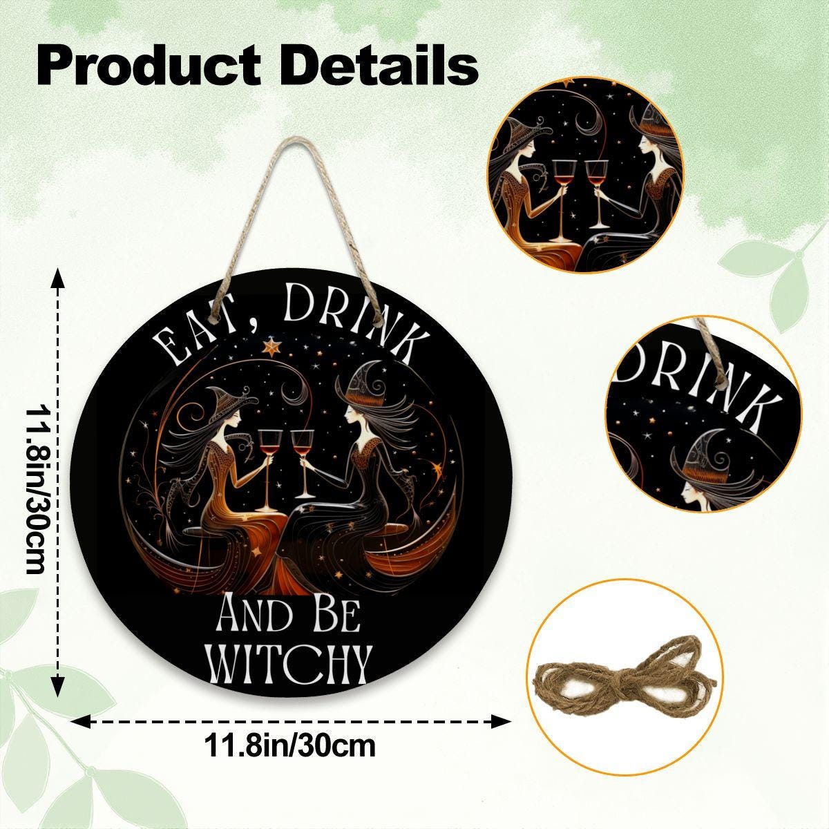 Witchy Home Decor Gift,Mystic Samhain Wiccan Wood Sign,Halloween Wall Art,Pagan Goth Host Gift,Dark Academia,Witch Aesthetic,Whimsigoth clickcoastal