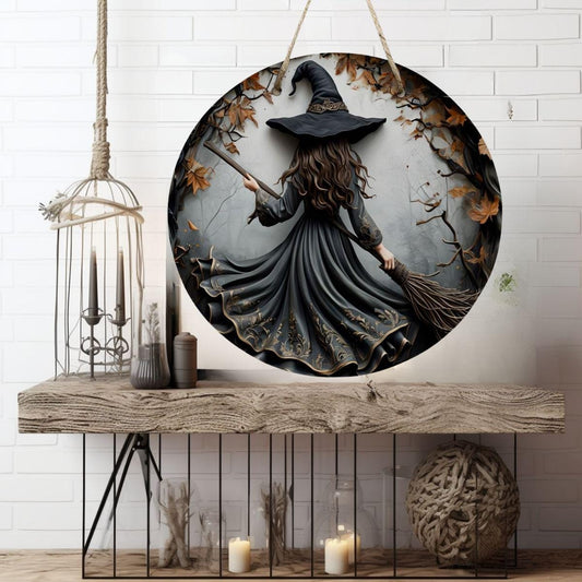 Witchy Home Decor Gift,Mystic Samhain Wiccan Wood Sign,Halloween Wall Art,Pagan Goth Host Gift,Dark Academia,Witch Aesthetic,Whimsigoth