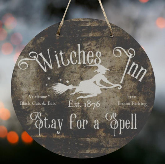 Witchy Home Decor Gift,Mystic Samhain Wiccan Wood Sign,Halloween Wall Art,Pagan Goth Host Gift,Dark Academia,Witch Aesthetic,Whimsigoth