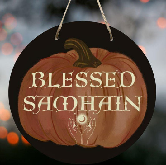 Witchy Home Decor Gift,Mystic Samhain Wiccan Wood Sign,Halloween Wall Art,Pagan Goth Host Gift,Dark Academia,Witch Aesthetic,Whimsigoth