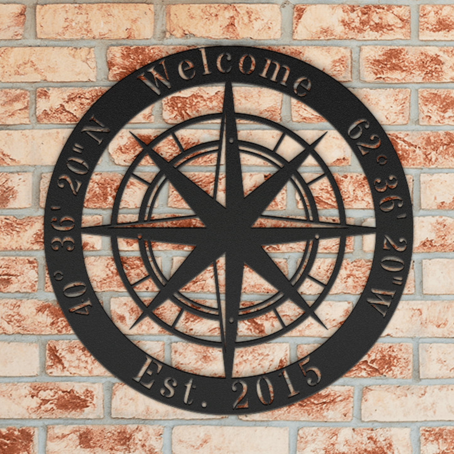 Compass Metal Art