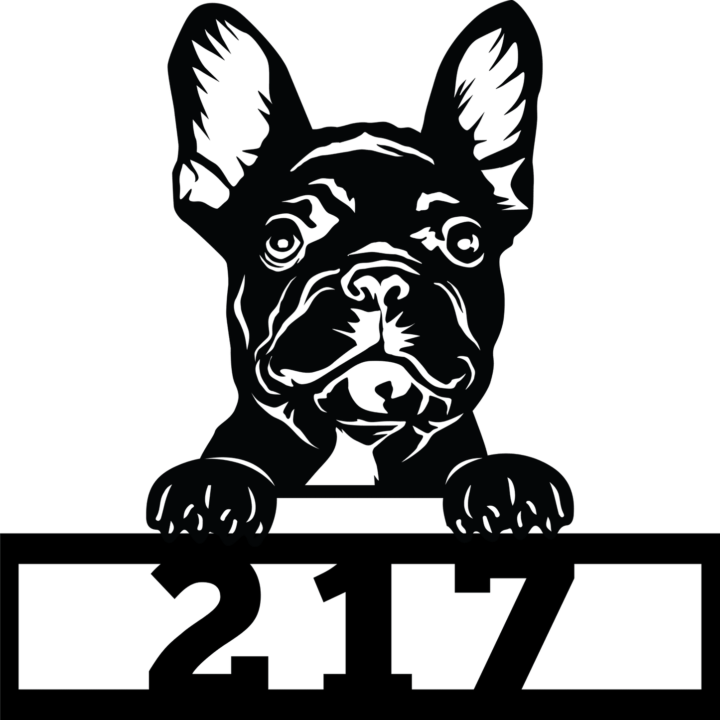 French Bulldog Sign