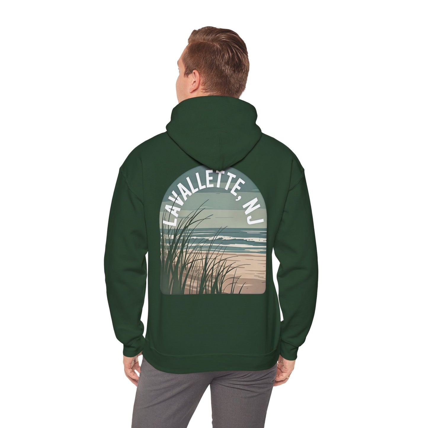 Sea Grass Beach Hoodie – Lavallette, NJ Vintage Coastal Sweatshirt