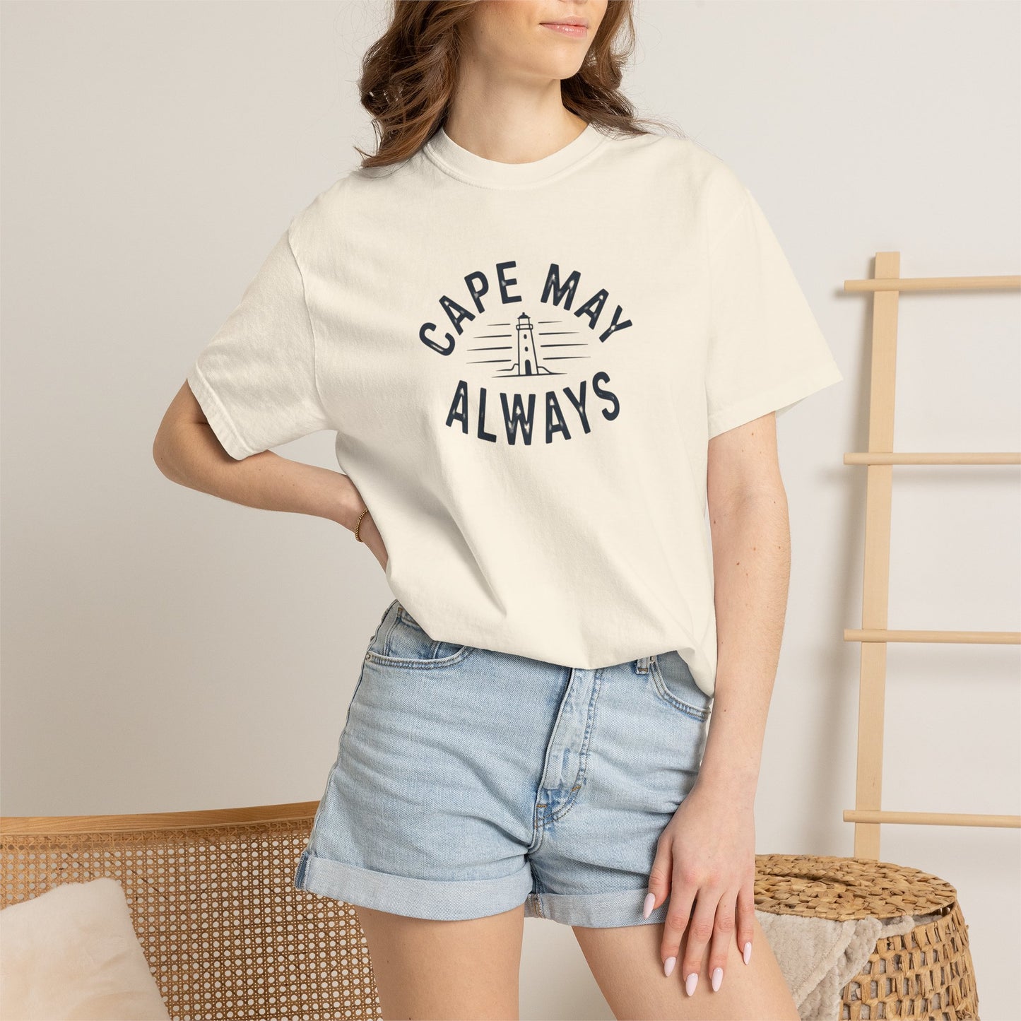 Cape May Always T-Shirt — New Jersey Shore Vintage Lighthouse Beach Tee
