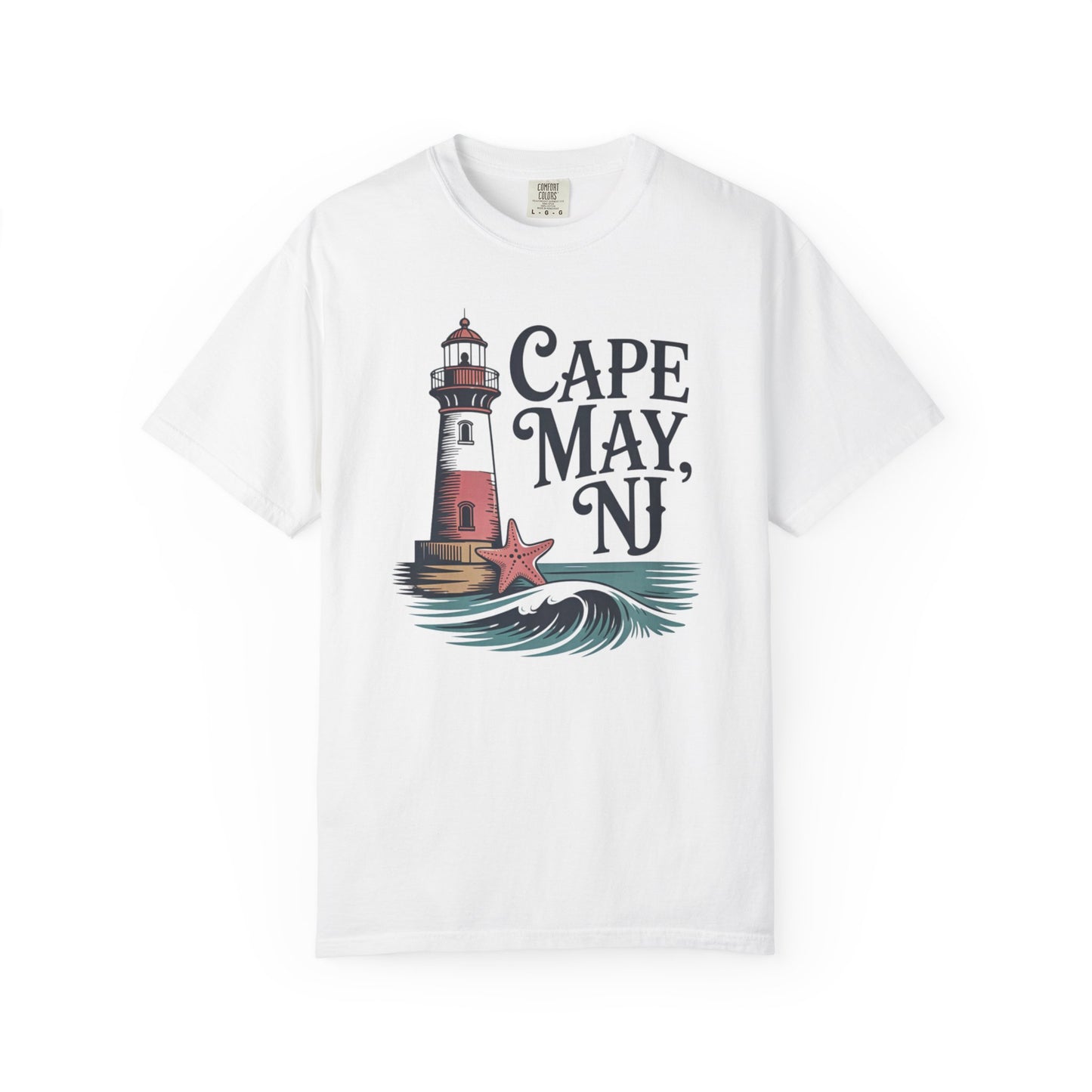 Cape May, NJ Lighthouse T-Shirt — Nautical Beach Souvenir Tee