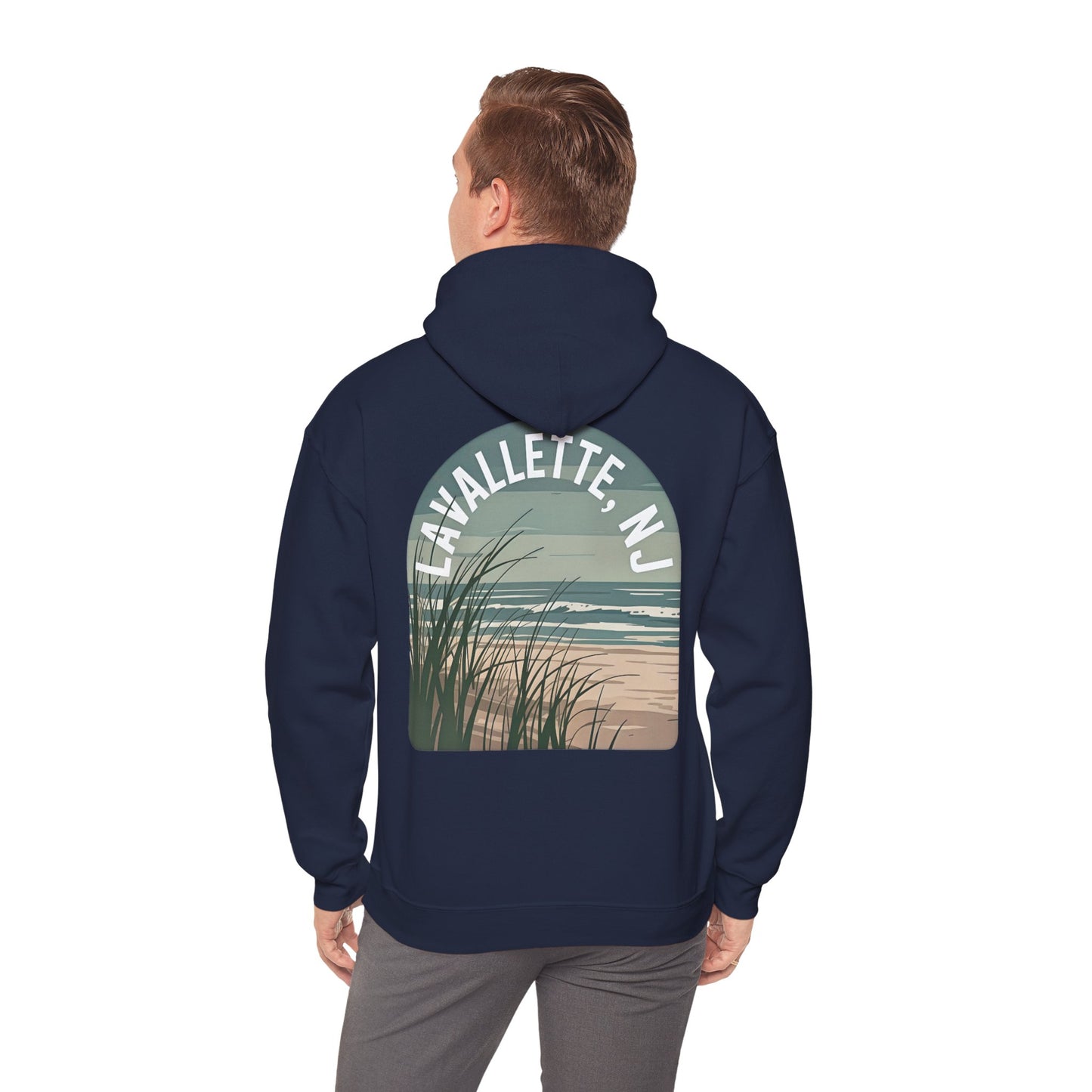 Sea Grass Beach Hoodie – Lavallette, NJ Vintage Coastal Sweatshirt
