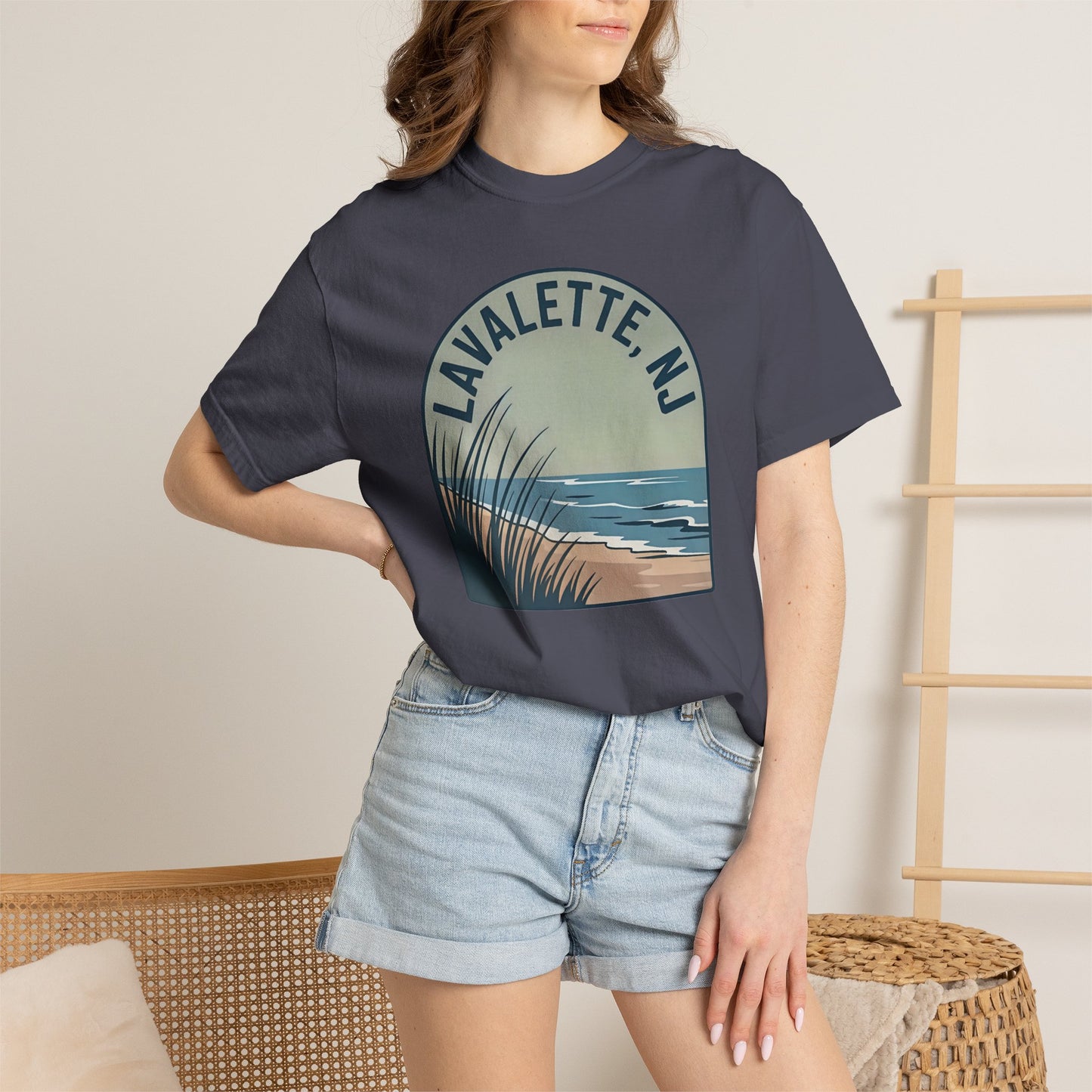 Lavallette NJ Shore Beach T-Shirt — Retro Coastal Graphic Tee