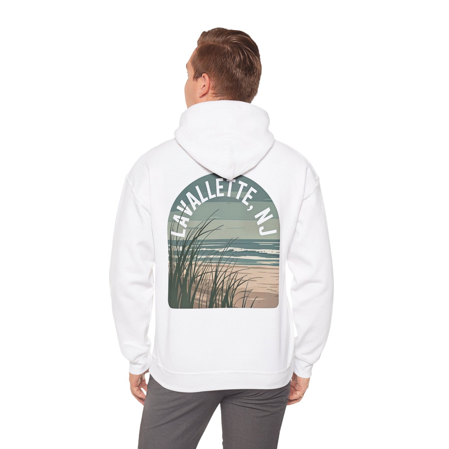 Sea Grass Beach Hoodie – Lavallette, NJ Vintage Coastal Sweatshirt