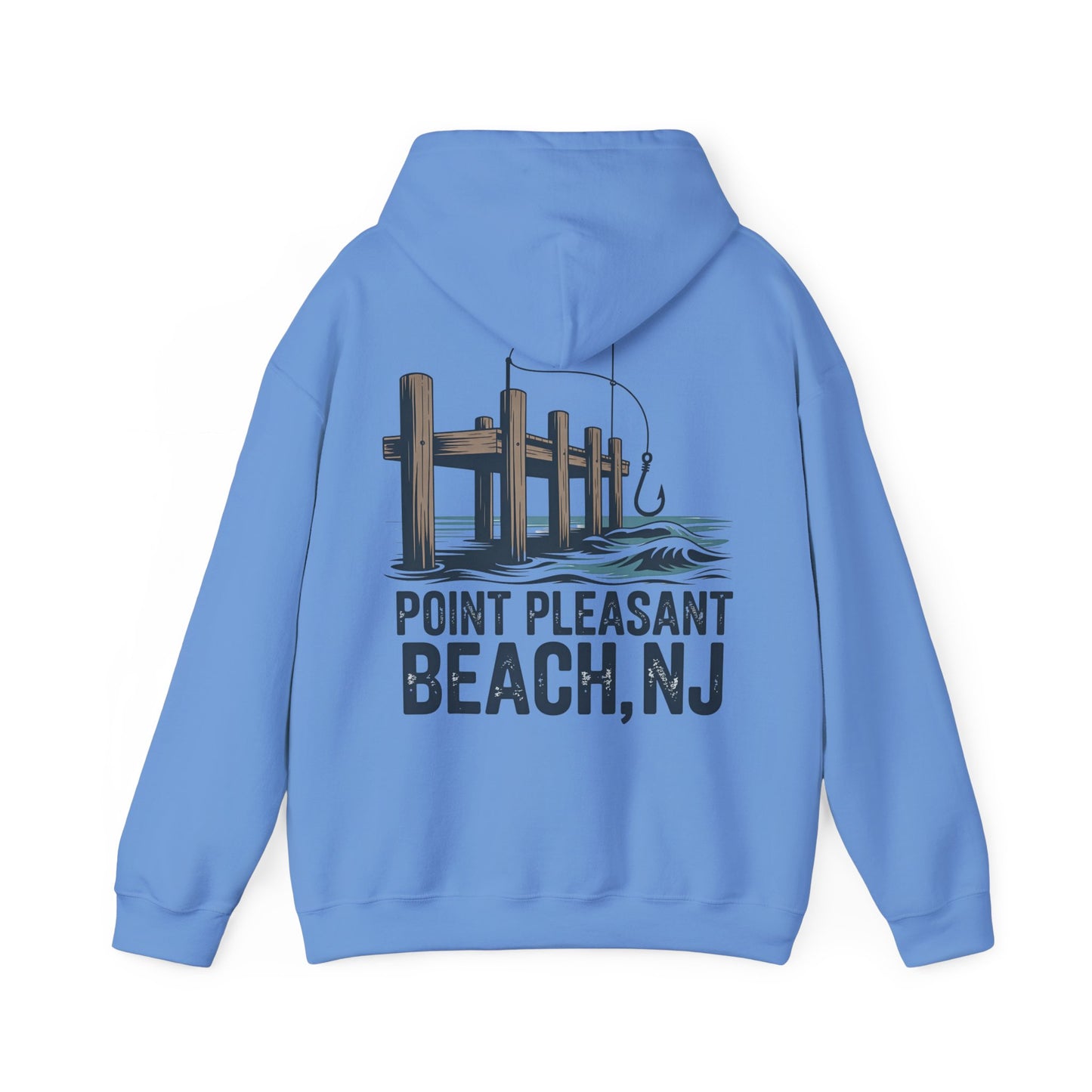Point Pleasant Beach NJ Pier Hoodie – Fishing Dock Graphic Sweatshirt