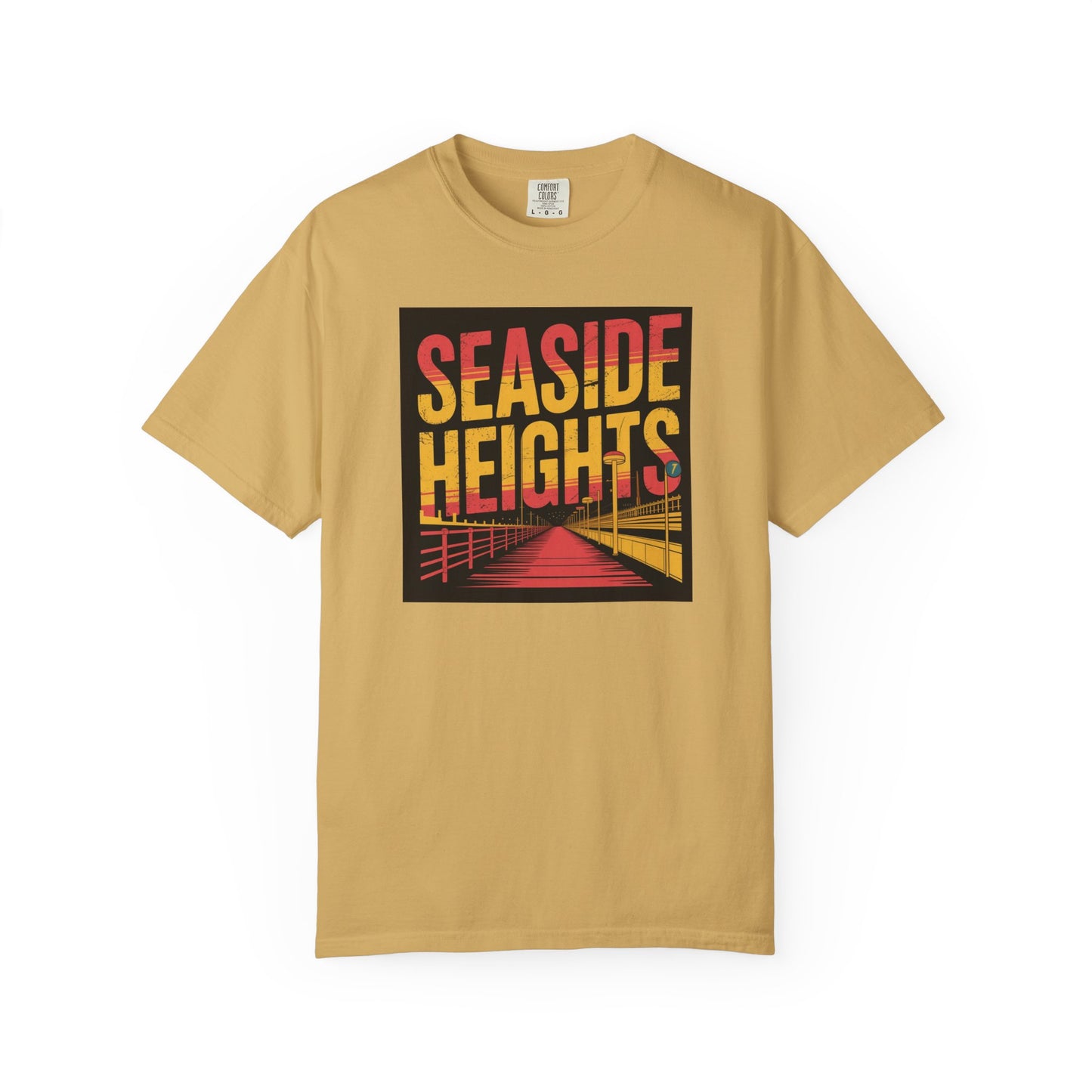 Seaside Heights Retro Pier Tee — Sunset Boardwalk Graphic T-Shirt