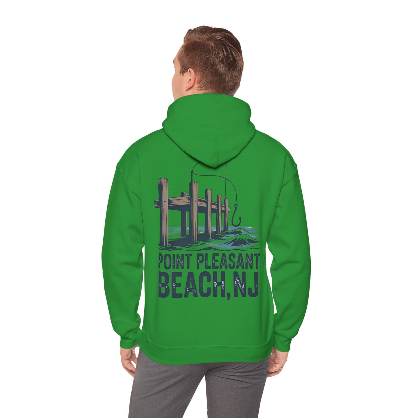 Point Pleasant Beach NJ Pier Hoodie – Fishing Dock Graphic Sweatshirt
