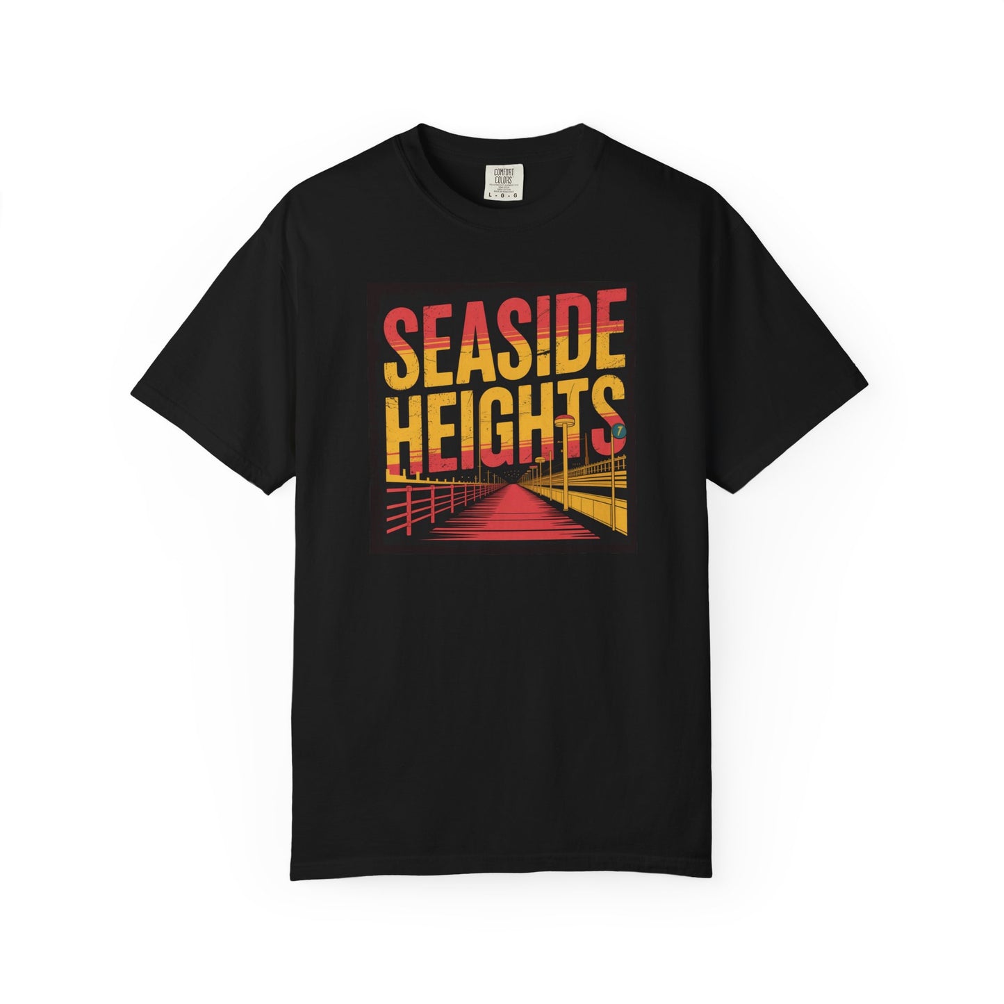 Seaside Heights Retro Pier Tee — Sunset Boardwalk Graphic T-Shirt