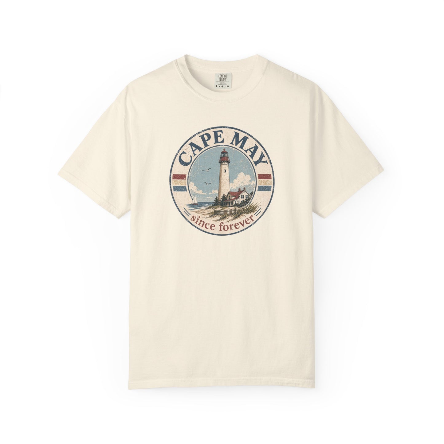Cape May Lighthouse T-Shirt — Vintage Coastal 'Since Forever' Tee