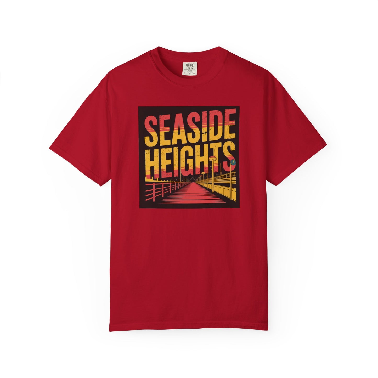 Seaside Heights Retro Pier Tee — Sunset Boardwalk Graphic T-Shirt