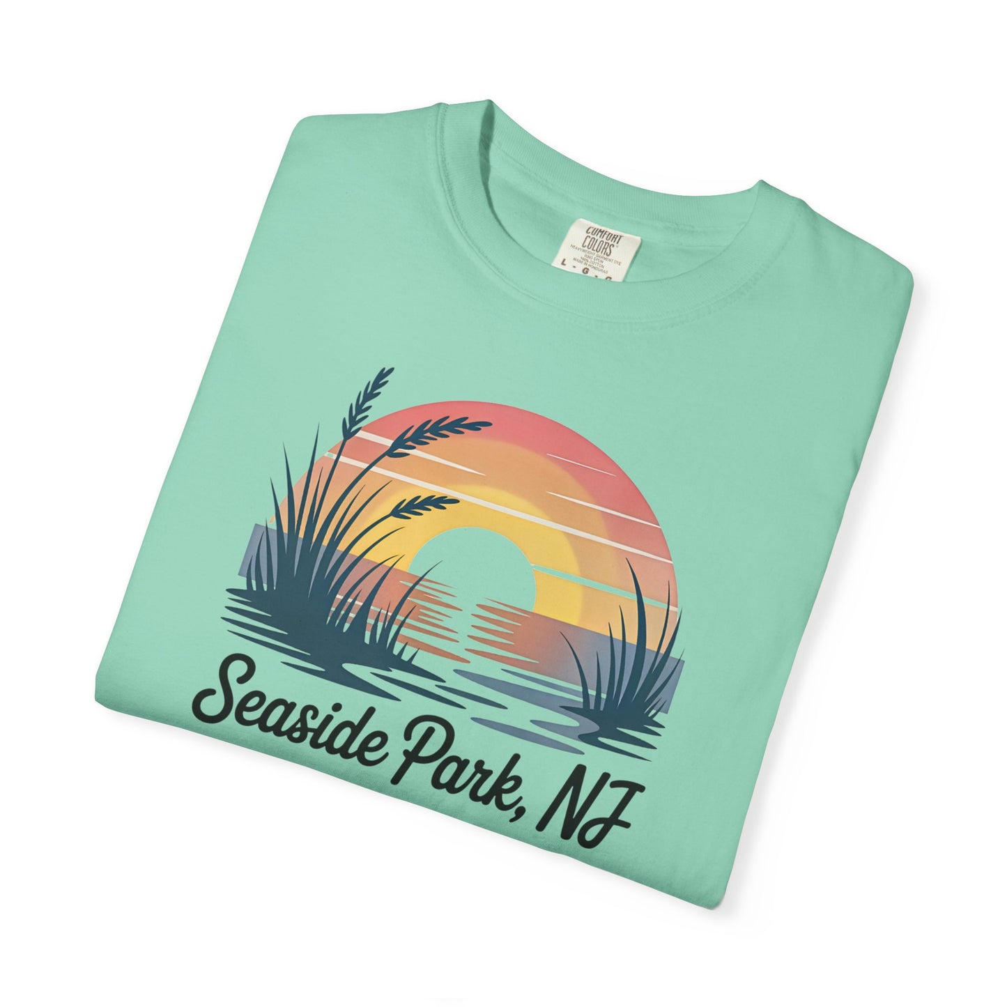 Seaside Park, NJ Shore Sunset Beach T-Shirt