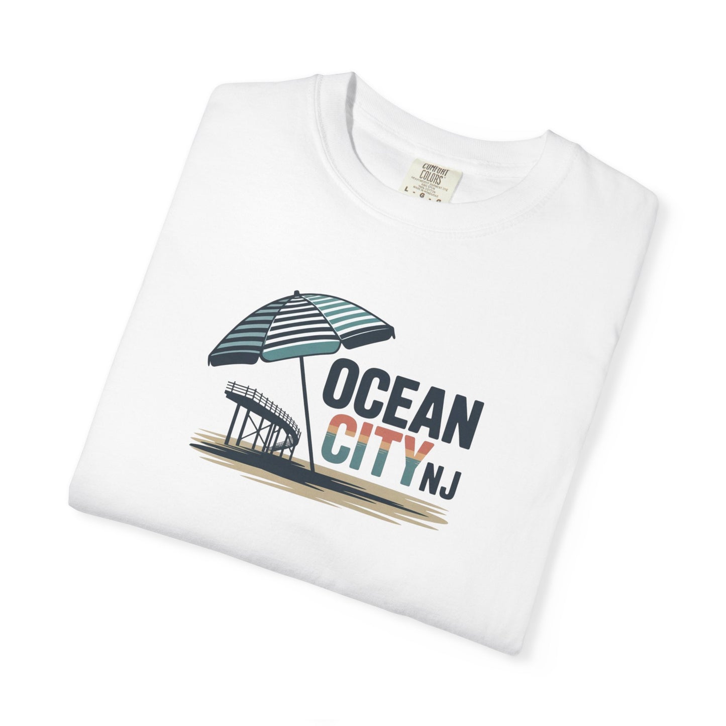 Ocean City NJ Beach Umbrella T-Shirt
