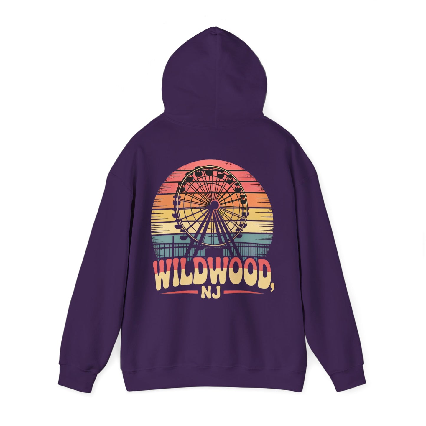 Wildwood NJ Retro Ferris Wheel Hoodie — Vintage Boardwalk Sweatshirt