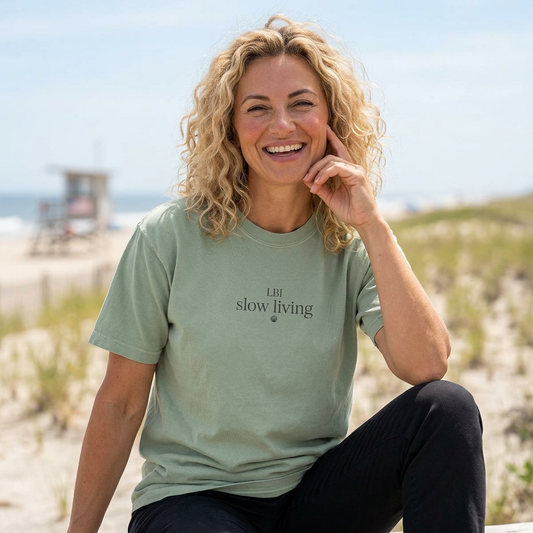 New Jersey Shore LBI "Slow Living" T-Shirt