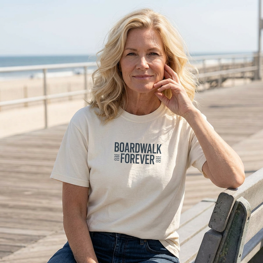 Boardwalk Forever T-Shirt — Vintage Coastal New Jersey Shore Graphic Tee