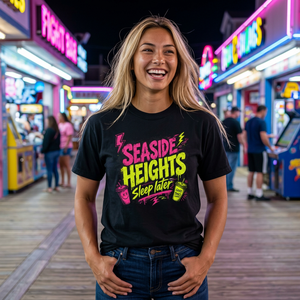 Seaside Heights 'Sleep Later' Graphic T-Shirt