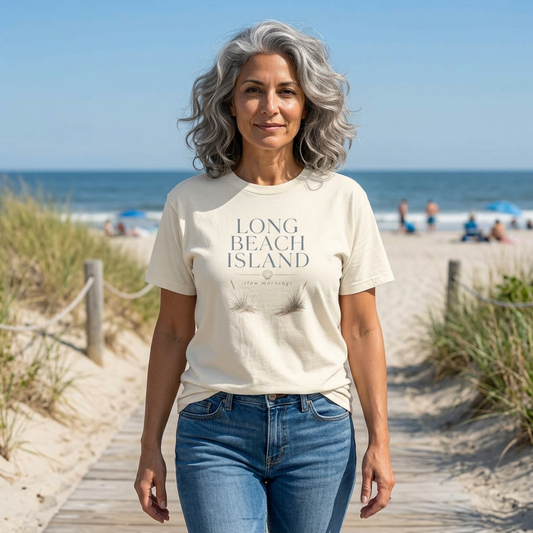 Long Beach Island (LBI) "Slow Mornings" T-Shirt