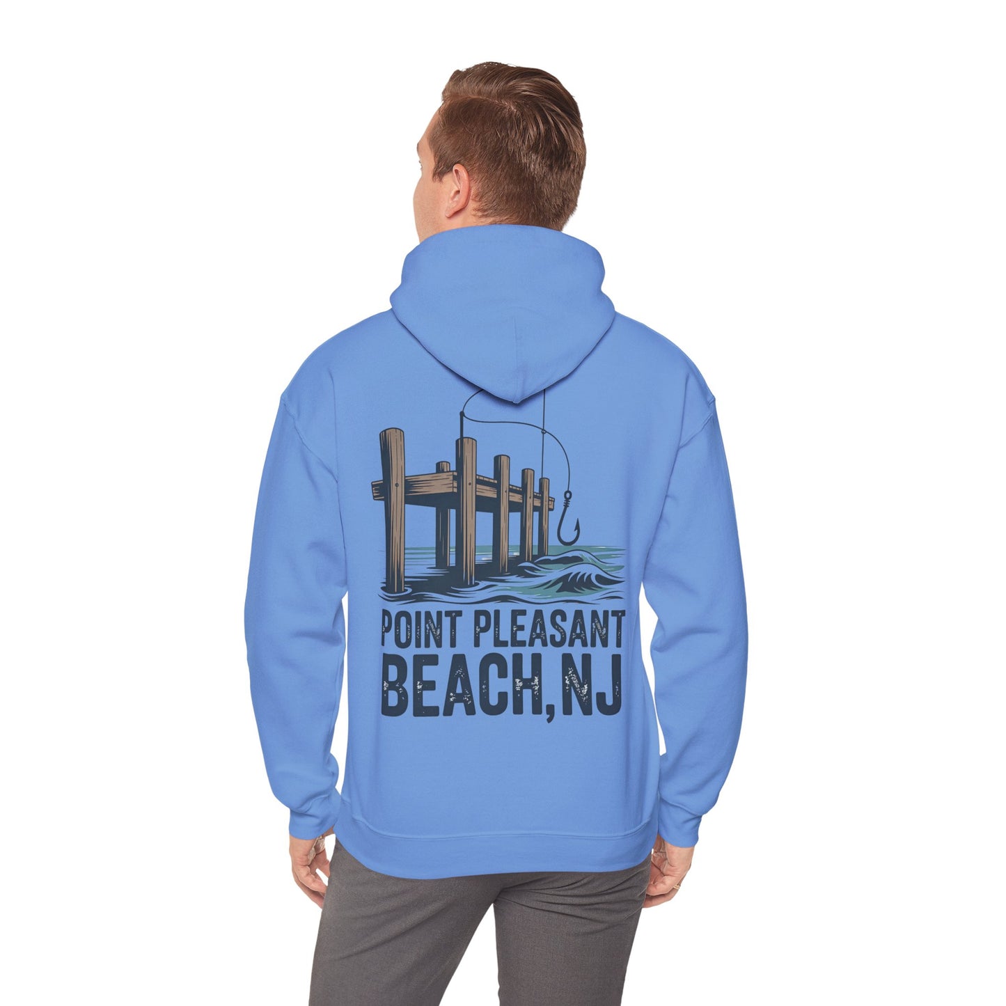Point Pleasant Beach NJ Pier Hoodie – Fishing Dock Graphic Sweatshirt
