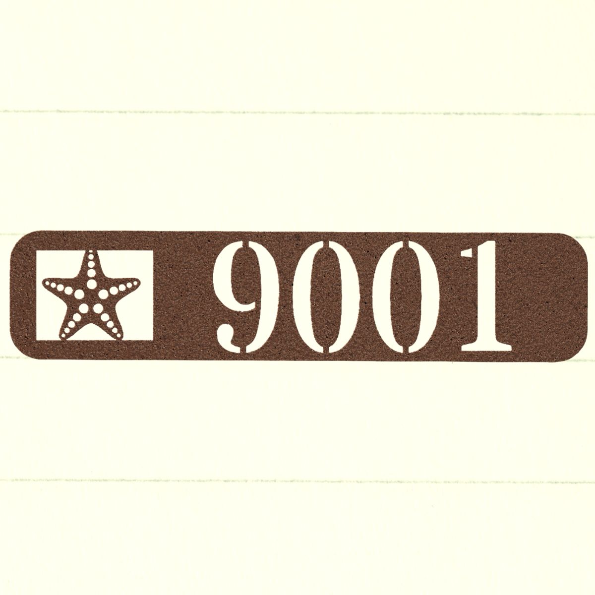 Custom Starfish House Address SIgn