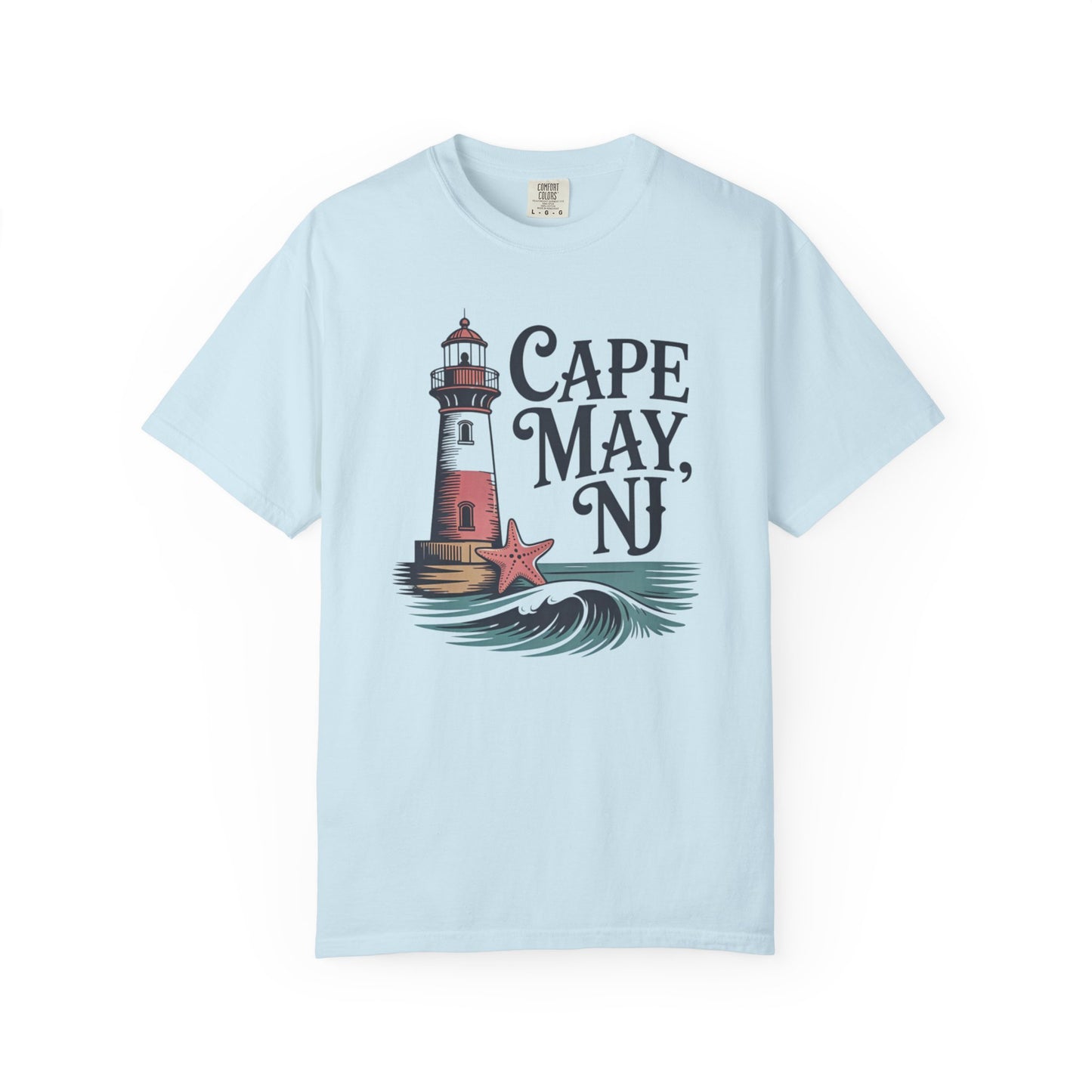 Cape May, NJ Lighthouse T-Shirt — Nautical Beach Souvenir Tee