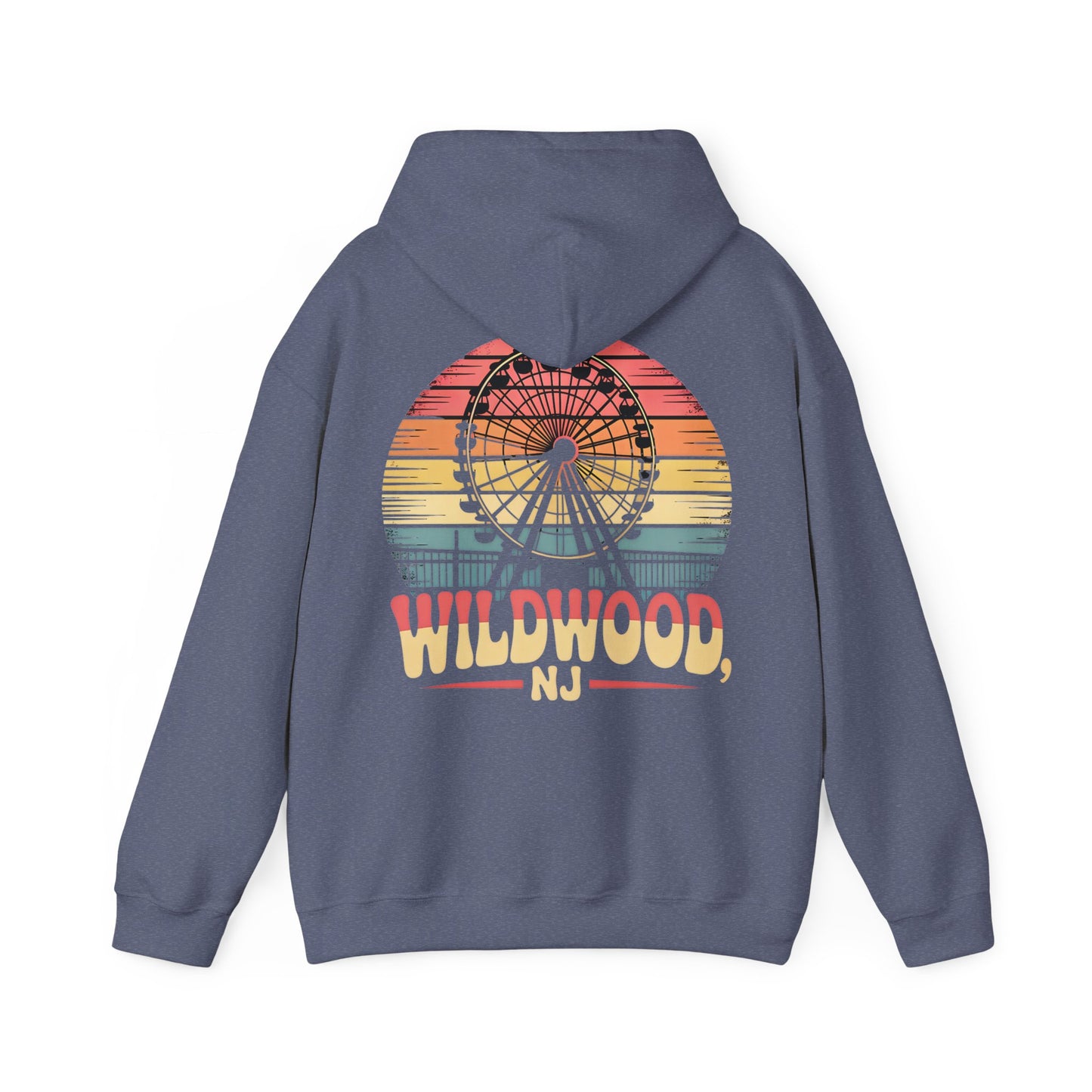 Wildwood NJ Retro Ferris Wheel Hoodie — Vintage Boardwalk Sweatshirt