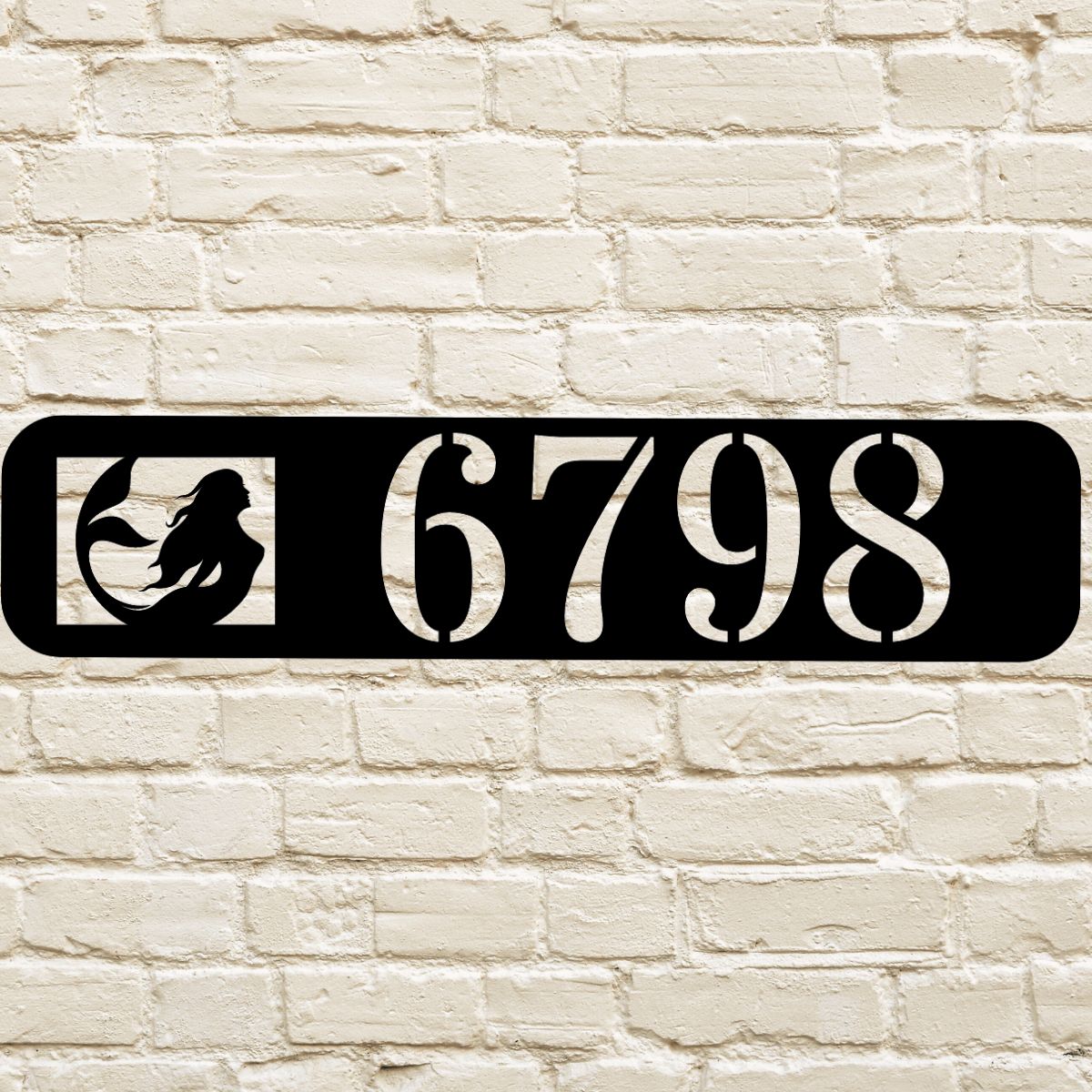 Mermaid Custom Address Sign for House